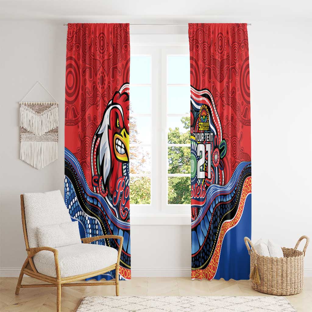 Custom Roosters Honouring First Nations Window Curtain NAIDOC 2026 Deadly 50 Years
