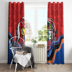 Custom Roosters Honouring First Nations Window Curtain NAIDOC 2026 Deadly 50 Years