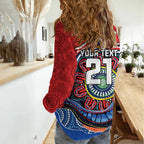 Custom Roosters Honouring First Nations Women Casual Shirt NAIDOC 2026 Deadly 50 Years