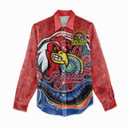 Custom Roosters Honouring First Nations Women Casual Shirt NAIDOC 2026 Deadly 50 Years