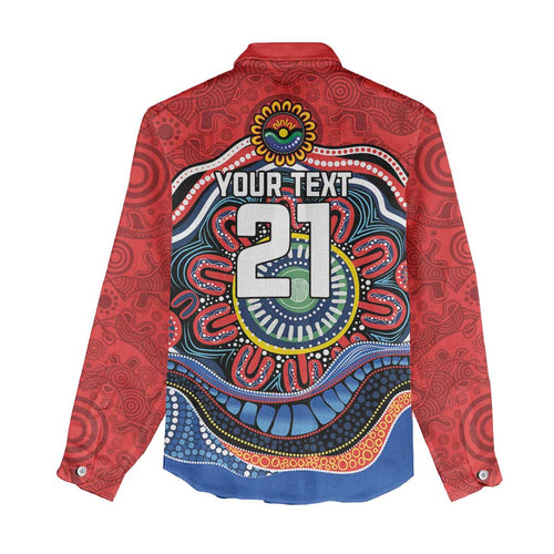 Custom Roosters Honouring First Nations Women Casual Shirt NAIDOC 2026 Deadly 50 Years