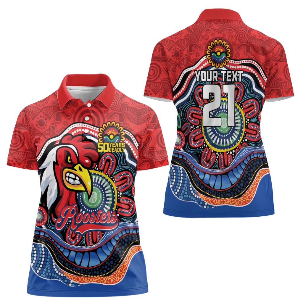 Custom Roosters Honouring First Nations Women Polo Shirt NAIDOC 2026 Deadly 50 Years