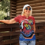 Custom Roosters Honouring First Nations Women Polo Shirt NAIDOC 2026 Deadly 50 Years