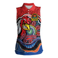 Custom Roosters Honouring First Nations Women Sleeveless Polo Shirt NAIDOC 2026 Deadly 50 Years