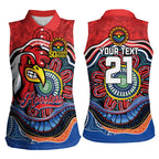 Custom Roosters Honouring First Nations Women Sleeveless Polo Shirt NAIDOC 2026 Deadly 50 Years