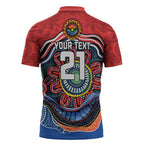 Custom Roosters Honouring First Nations Zipper Polo Shirt NAIDOC 2026 Deadly 50 Years