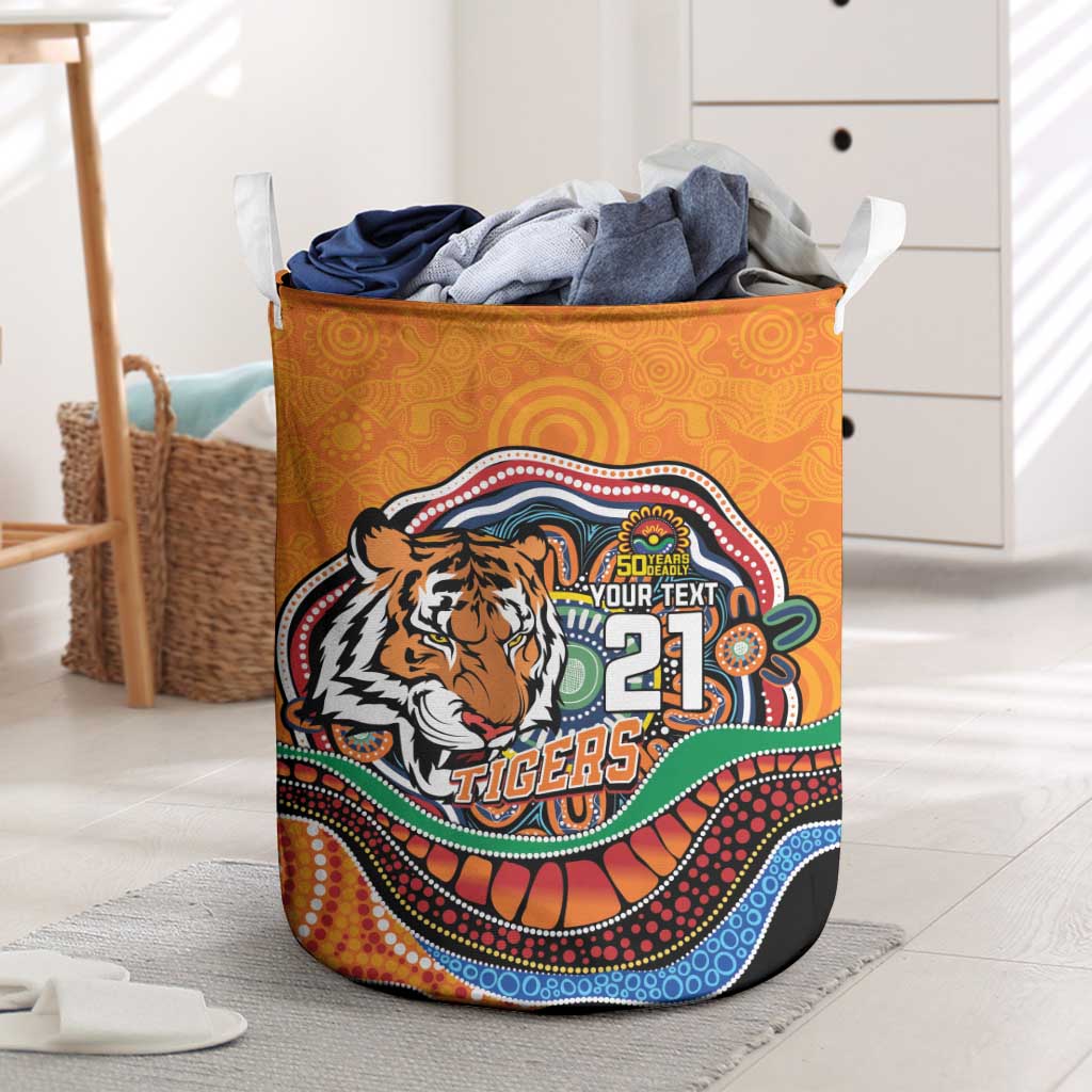 Custom Tigers Honouring First Nations Laundry Basket NAIDOC 2026 Deadly 50 Years