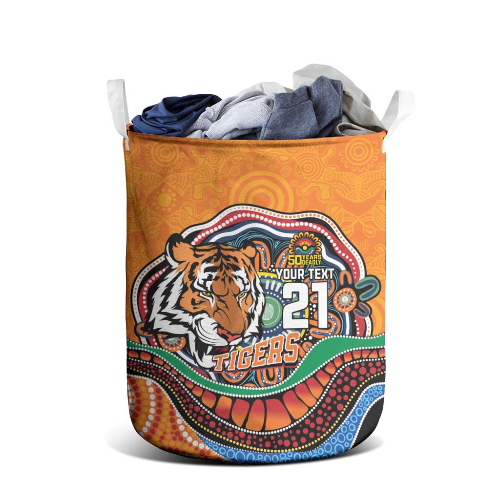 Custom Tigers Honouring First Nations Laundry Basket NAIDOC 2026 Deadly 50 Years