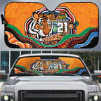 Custom Tigers Honouring First Nations Auto Sun Shade NAIDOC 2026 Deadly 50 Years