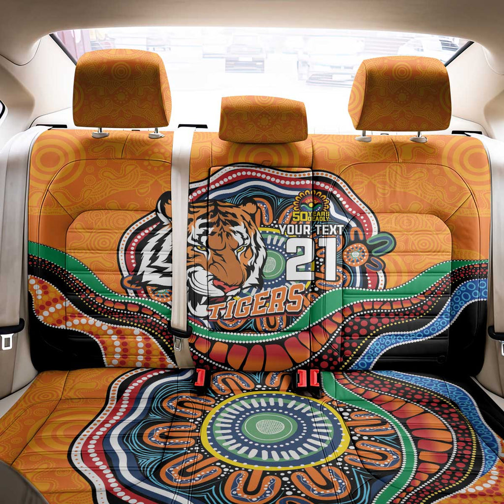 Custom Tigers Honouring First Nations Back Car Seat Cover NAIDOC 2026 Deadly 50 Years