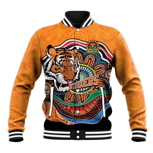 Custom Tigers Honouring First Nations Baseball Jacket NAIDOC 2026 Deadly 50 Years