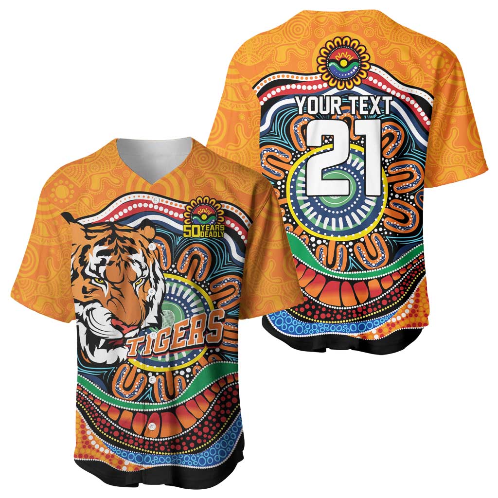 Custom Tigers Honouring First Nations Baseball Jersey NAIDOC 2026 Deadly 50 Years