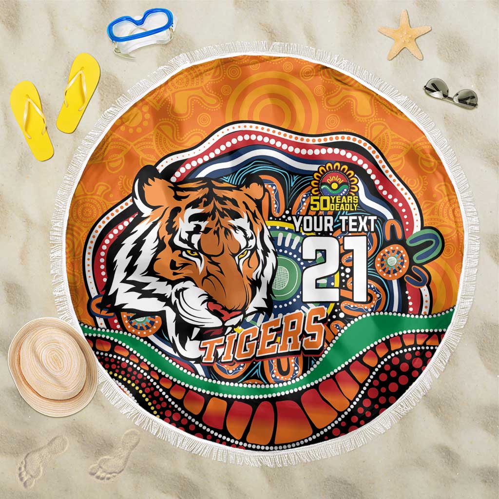 Custom Tigers Honouring First Nations Beach Blanket NAIDOC 2026 Deadly 50 Years