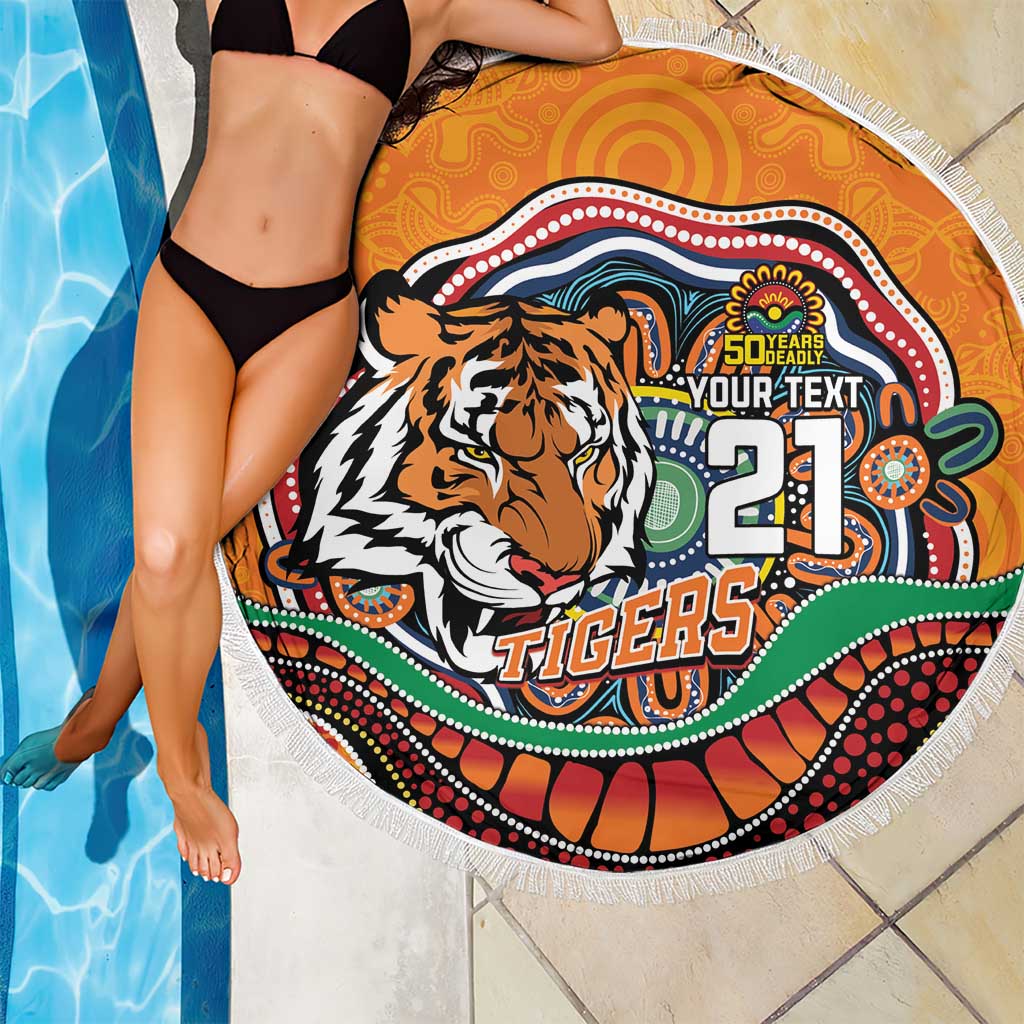 Custom Tigers Honouring First Nations Beach Blanket NAIDOC 2026 Deadly 50 Years