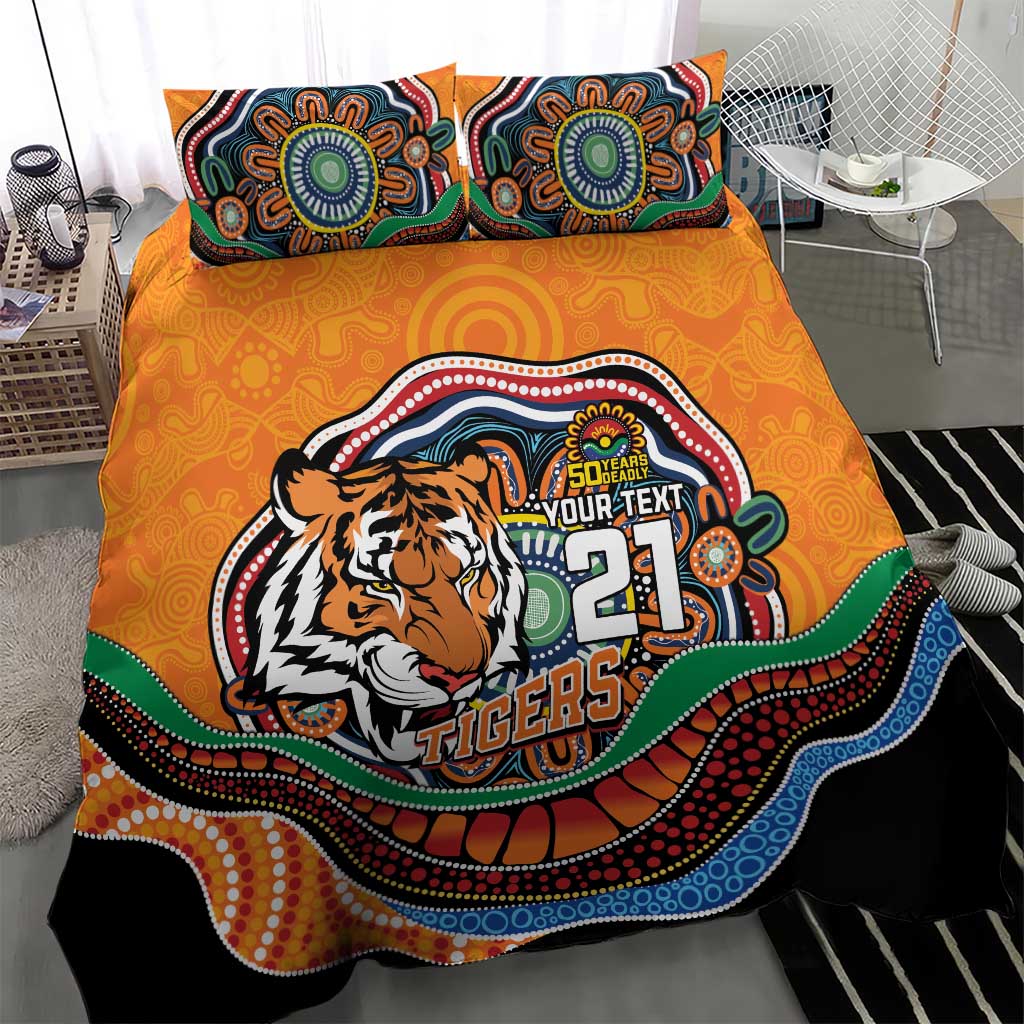 Custom Tigers Honouring First Nations Bedding Set NAIDOC 2026 Deadly 50 Years