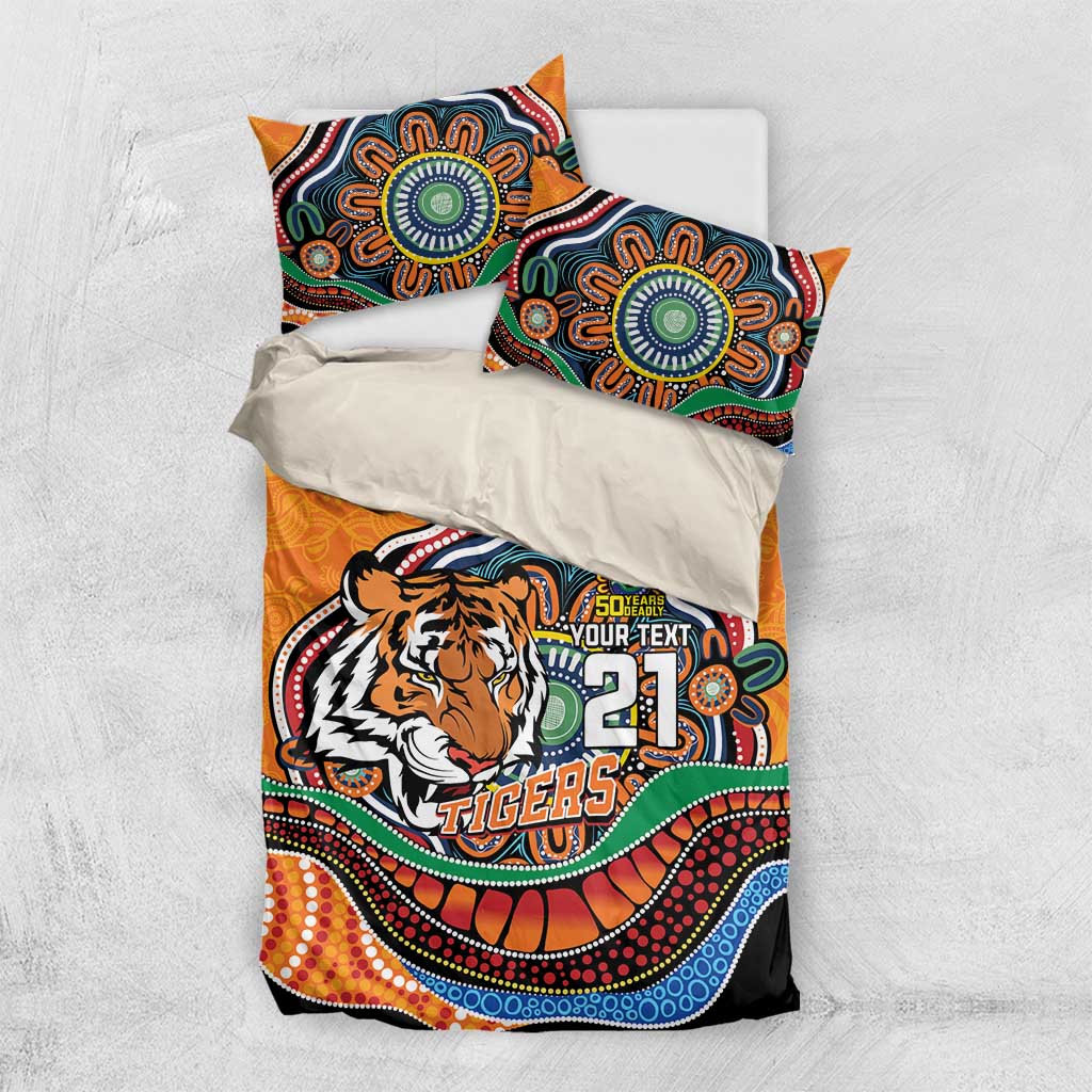 Custom Tigers Honouring First Nations Bedding Set NAIDOC 2026 Deadly 50 Years