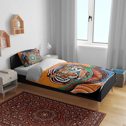 Custom Tigers Honouring First Nations Bedding Set NAIDOC 2026 Deadly 50 Years