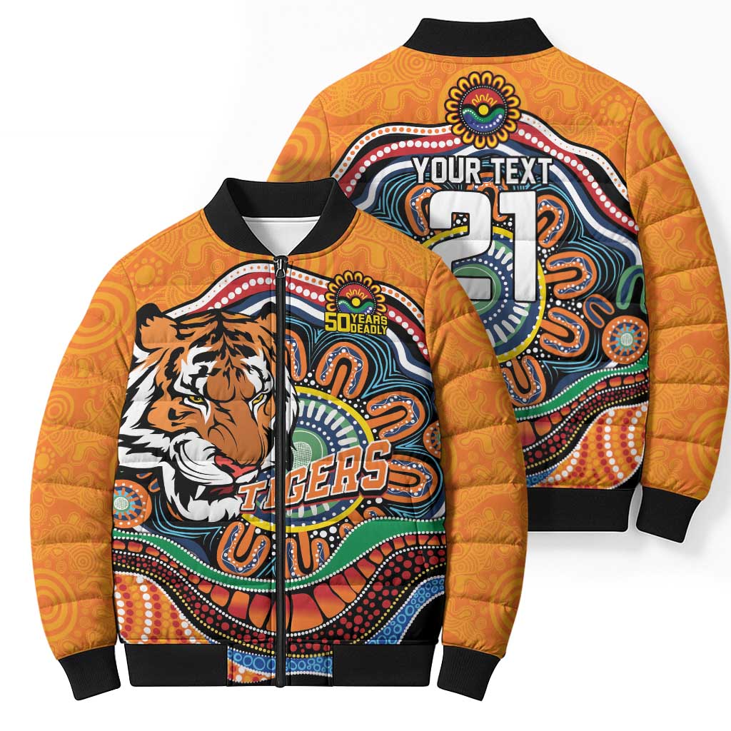 Custom Tigers Honouring First Nations Bomber Puffer Jacket NAIDOC 2026 Deadly 50 Years