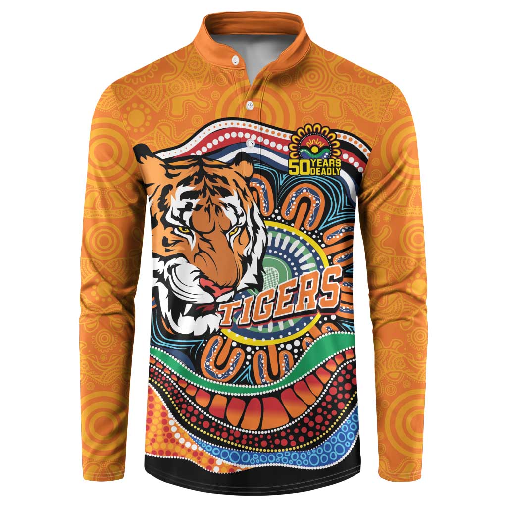 Custom Tigers Honouring First Nations Button Sweatshirt NAIDOC 2026 Deadly 50 Years