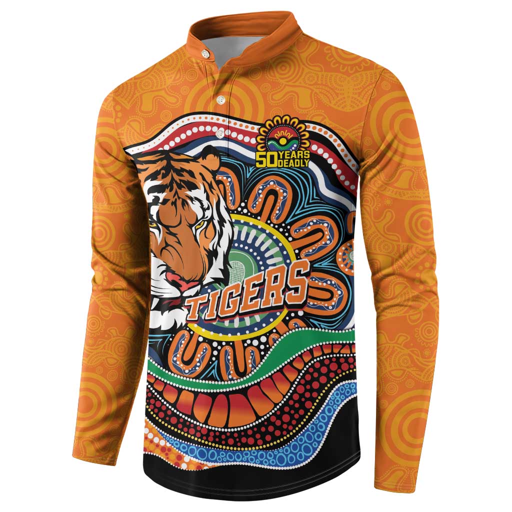 Custom Tigers Honouring First Nations Button Sweatshirt NAIDOC 2026 Deadly 50 Years
