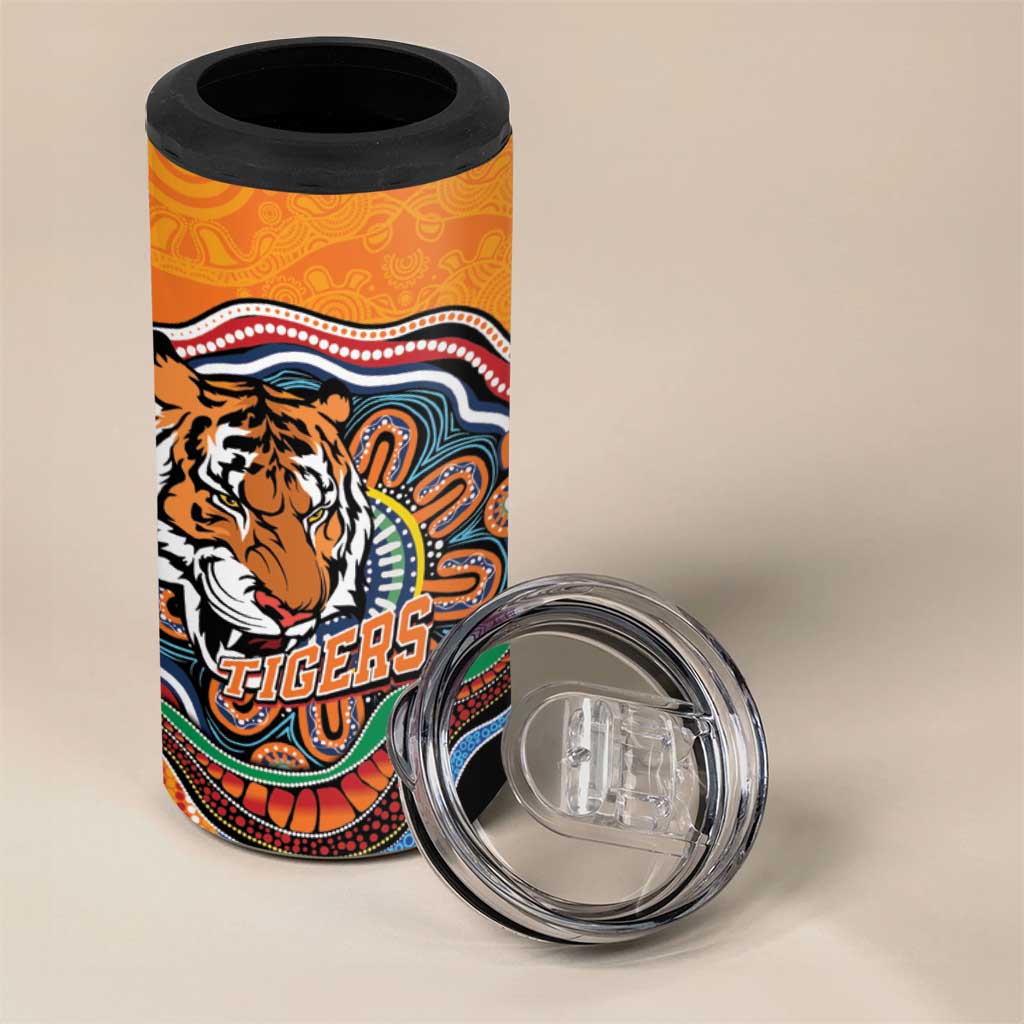Custom Tigers Honouring First Nations 4 in 1 Can Cooler Tumbler NAIDOC 2026 Deadly 50 Years