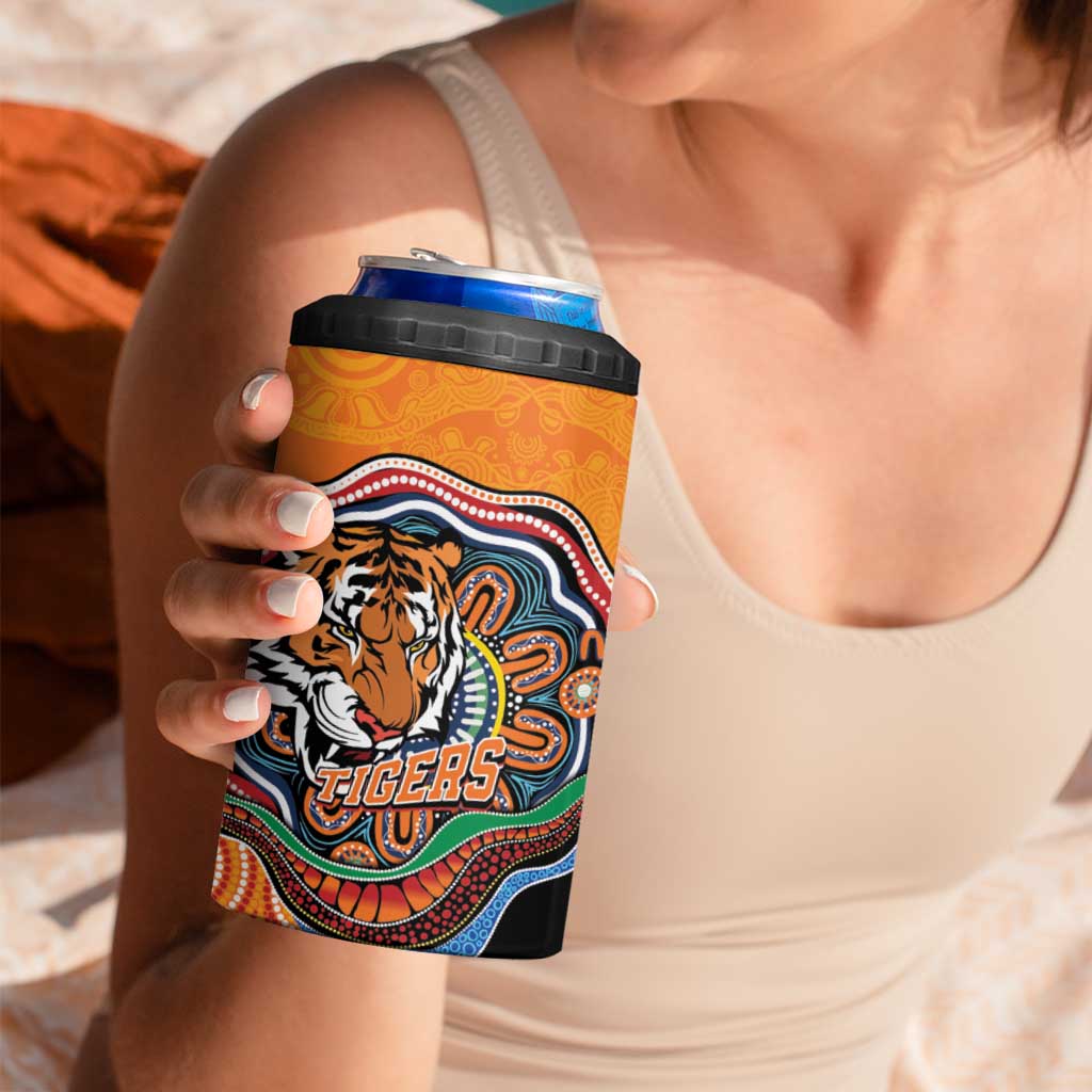 Custom Tigers Honouring First Nations 4 in 1 Can Cooler Tumbler NAIDOC 2026 Deadly 50 Years