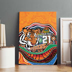 Custom Tigers Honouring First Nations Canvas Wall Art NAIDOC 2026 Deadly 50 Years