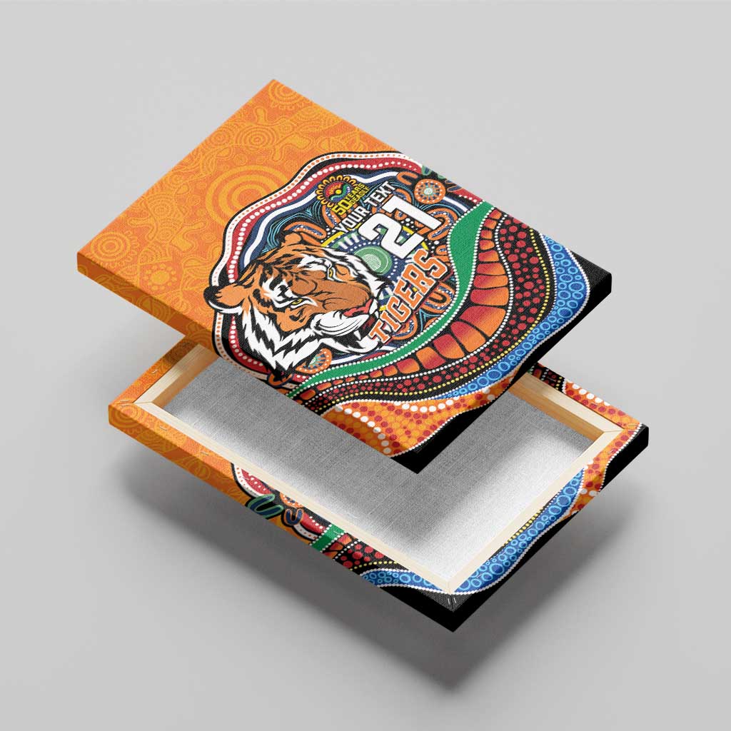 Custom Tigers Honouring First Nations Canvas Wall Art NAIDOC 2026 Deadly 50 Years