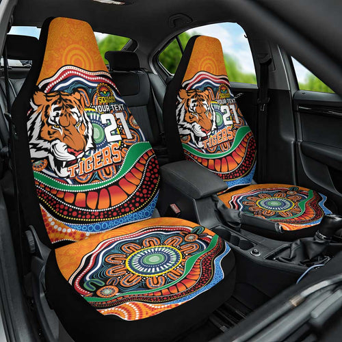 Custom Tigers Honouring First Nations Car Seat Cover NAIDOC 2026 Deadly 50 Years