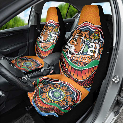 Custom Tigers Honouring First Nations Car Seat Cover NAIDOC 2026 Deadly 50 Years
