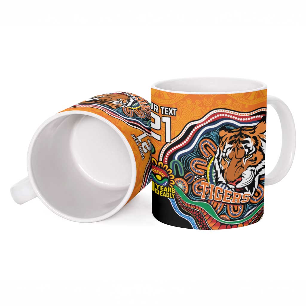 Custom Tigers Honouring First Nations Ceramic Mug NAIDOC 2026 Deadly 50 Years