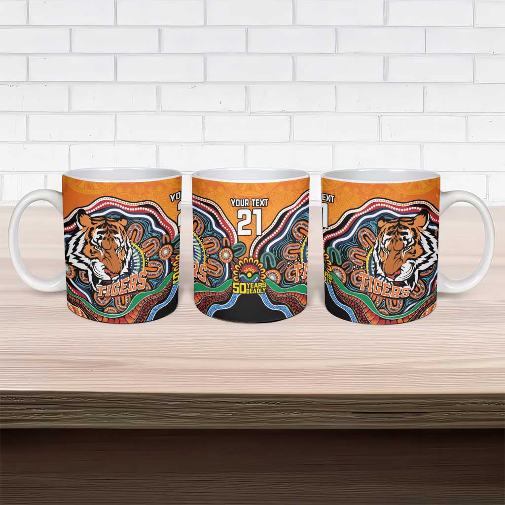 Custom Tigers Honouring First Nations Ceramic Mug NAIDOC 2026 Deadly 50 Years