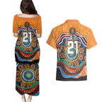 Custom Tigers Honouring First Nations Couples Matching Puletasi and Hawaiian Shirt NAIDOC 2026 Deadly 50 Years