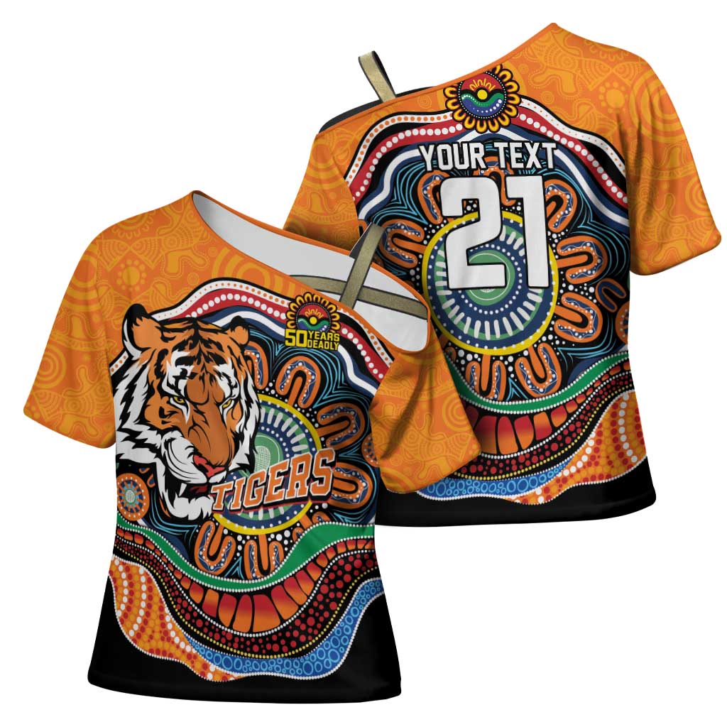 Custom Tigers Honouring First Nations Cross Shoulder Shirt NAIDOC 2026 Deadly 50 Years