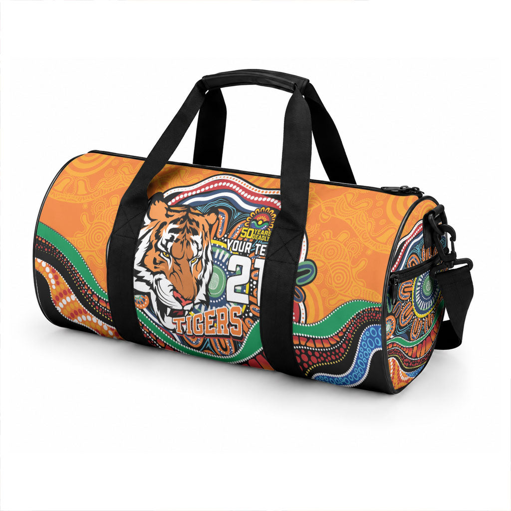 Custom Tigers Honouring First Nations Duffle Bag NAIDOC 2026 Deadly 50 Years
