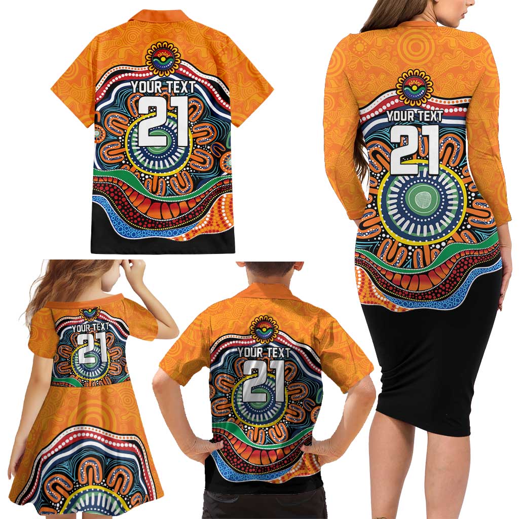 Custom Tigers Honouring First Nations Family Matching Long Sleeve Bodycon Dress and Hawaiian Shirt NAIDOC 2026 Deadly 50 Years