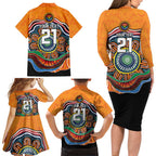 Custom Tigers Honouring First Nations Family Matching Long Sleeve Bodycon Dress and Hawaiian Shirt NAIDOC 2026 Deadly 50 Years