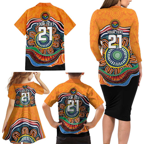 Custom Tigers Honouring First Nations Family Matching Long Sleeve Bodycon Dress and Hawaiian Shirt NAIDOC 2026 Deadly 50 Years
