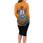 Custom Tigers Honouring First Nations Family Matching Long Sleeve Bodycon Dress and Hawaiian Shirt NAIDOC 2026 Deadly 50 Years