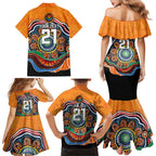Custom Tigers Honouring First Nations Family Matching Mermaid Dress and Hawaiian Shirt NAIDOC 2026 Deadly 50 Years