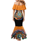 Custom Tigers Honouring First Nations Family Matching Mermaid Dress and Hawaiian Shirt NAIDOC 2026 Deadly 50 Years