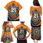 Custom Tigers Honouring First Nations Family Matching Puletasi and Hawaiian Shirt NAIDOC 2026 Deadly 50 Years