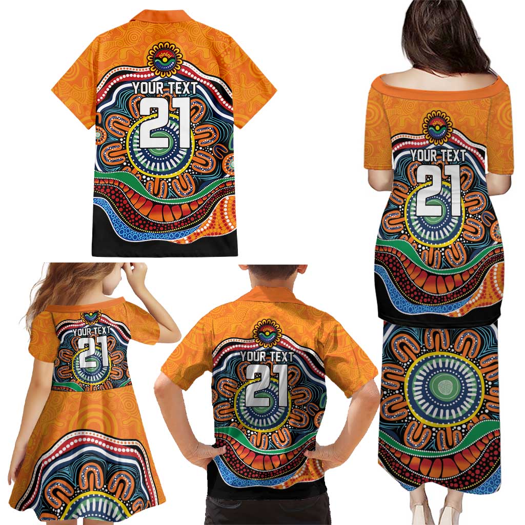 Custom Tigers Honouring First Nations Family Matching Puletasi and Hawaiian Shirt NAIDOC 2026 Deadly 50 Years