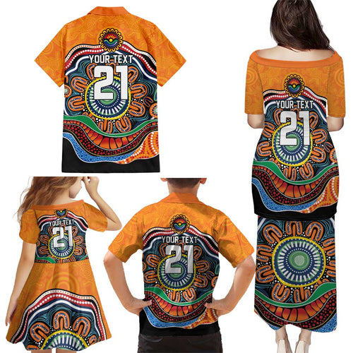 Custom Tigers Honouring First Nations Family Matching Puletasi and Hawaiian Shirt NAIDOC 2026 Deadly 50 Years