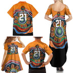 Custom Tigers Honouring First Nations Family Matching Summer Maxi Dress and Hawaiian Shirt NAIDOC 2026 Deadly 50 Years