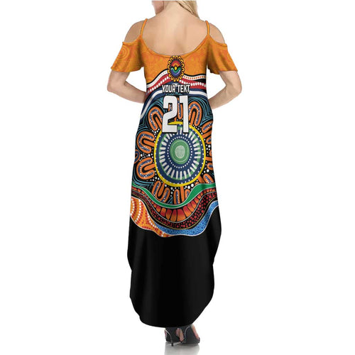 Custom Tigers Honouring First Nations Family Matching Summer Maxi Dress and Hawaiian Shirt NAIDOC 2026 Deadly 50 Years