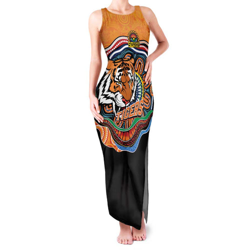 Custom Tigers Honouring First Nations Family Matching Tank Maxi Dress and Hawaiian Shirt NAIDOC 2026 Deadly 50 Years