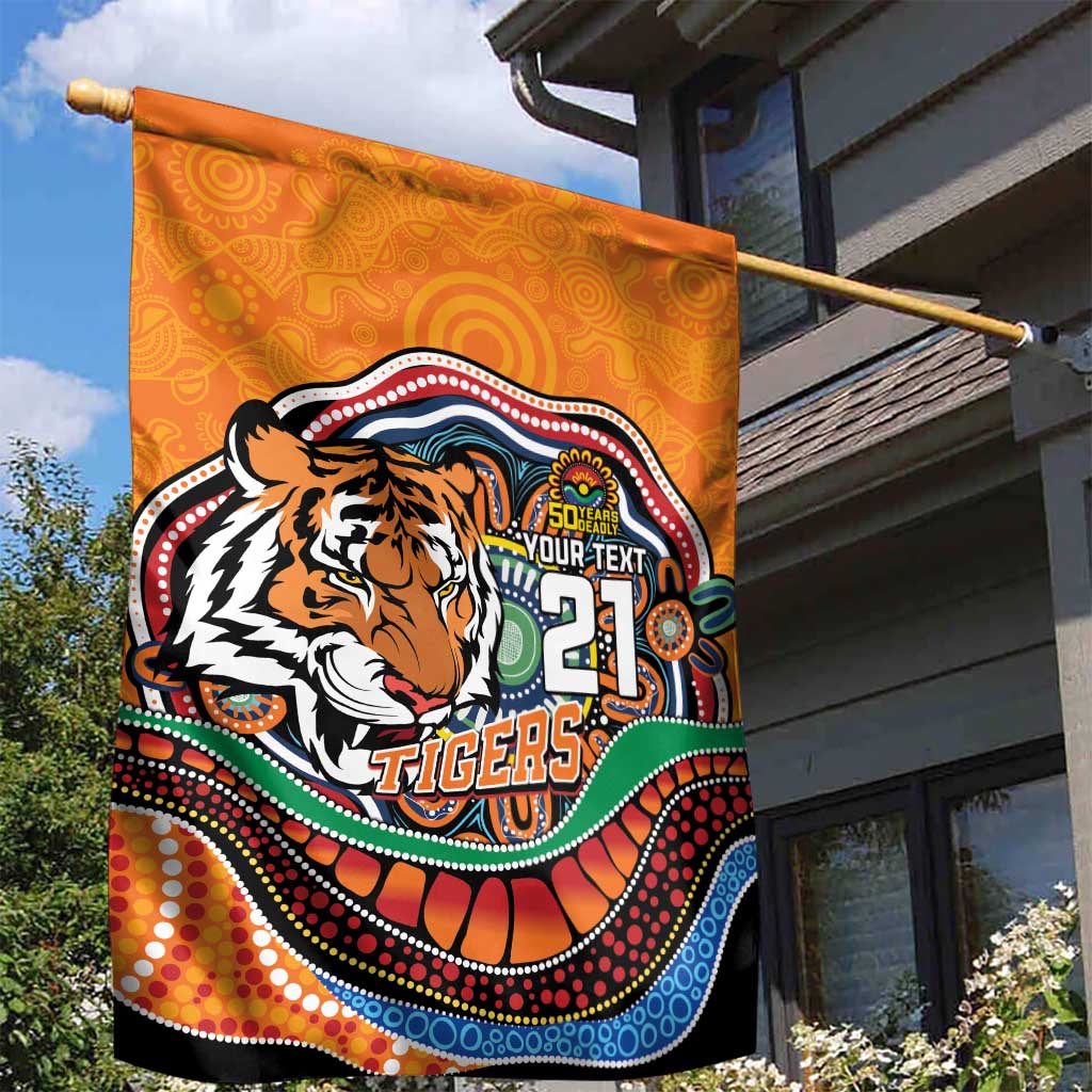 Custom Tigers Honouring First Nations Garden Flag NAIDOC 2026 Deadly 50 Years