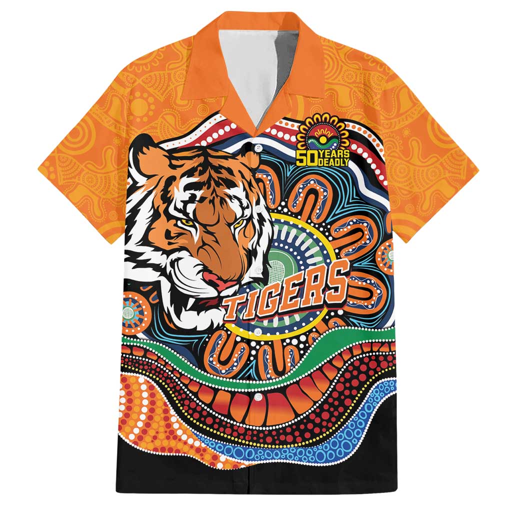 Custom Tigers Honouring First Nations Hawaiian Shirt NAIDOC 2026 Deadly 50 Years