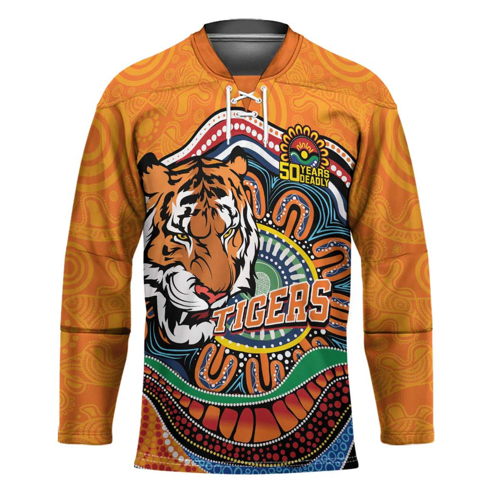 Custom Tigers Honouring First Nations Hockey Jersey NAIDOC 2026 Deadly 50 Years